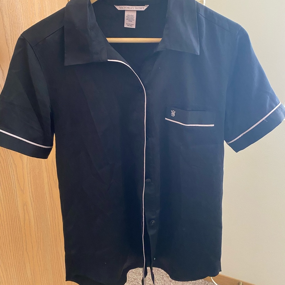 Victoria’s Secret silk sleep button up / down top